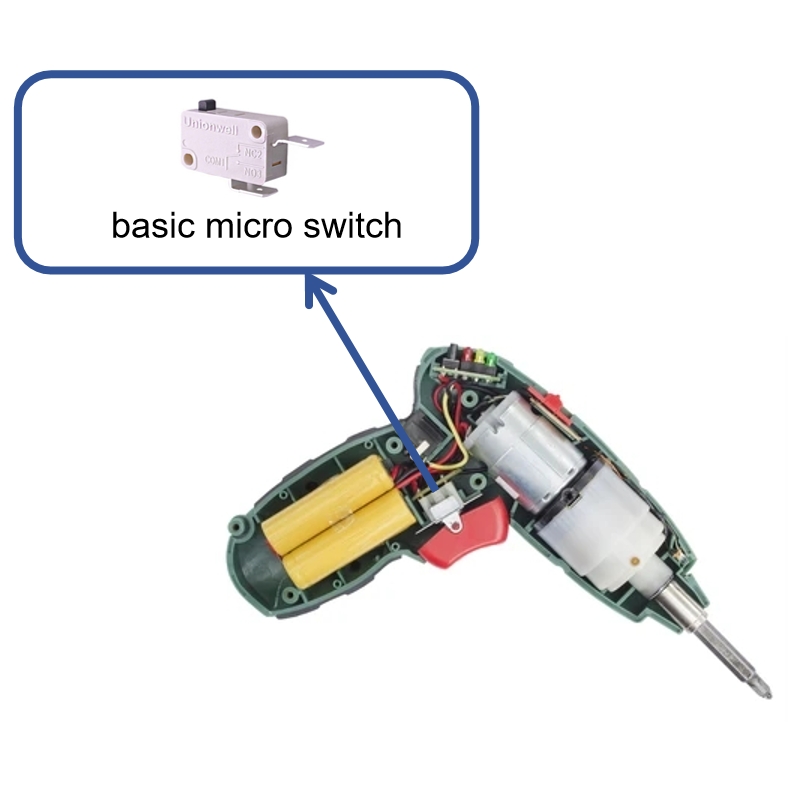 basic micro switch in the electric screwdriver
