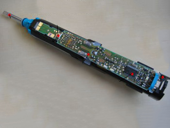 electrnic tooth bress inside view