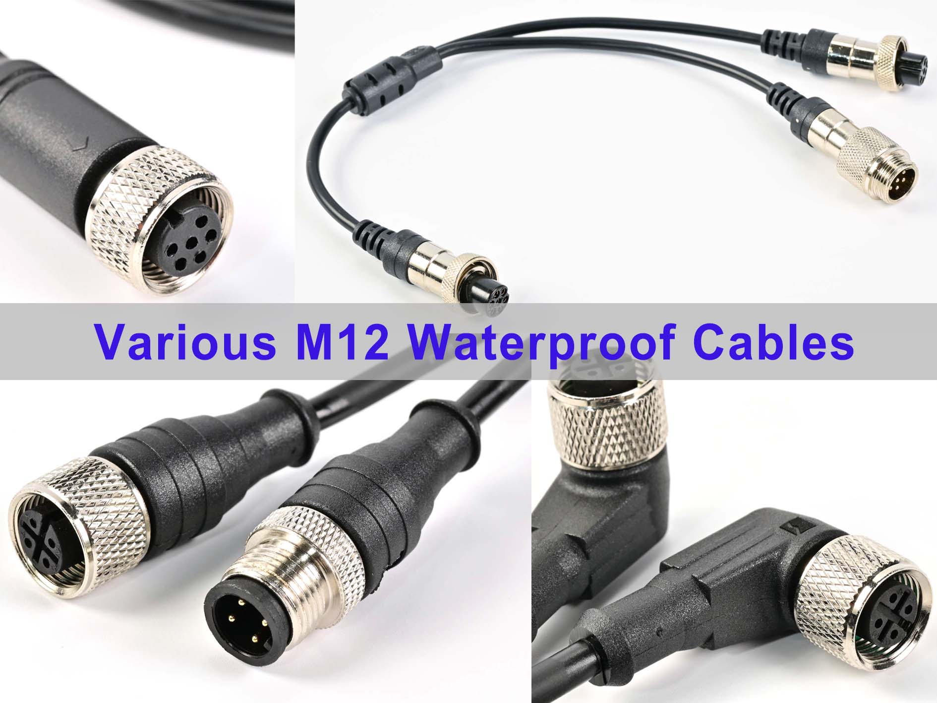 IP65, IP66, IP67, IP68 M12 waterproof cable