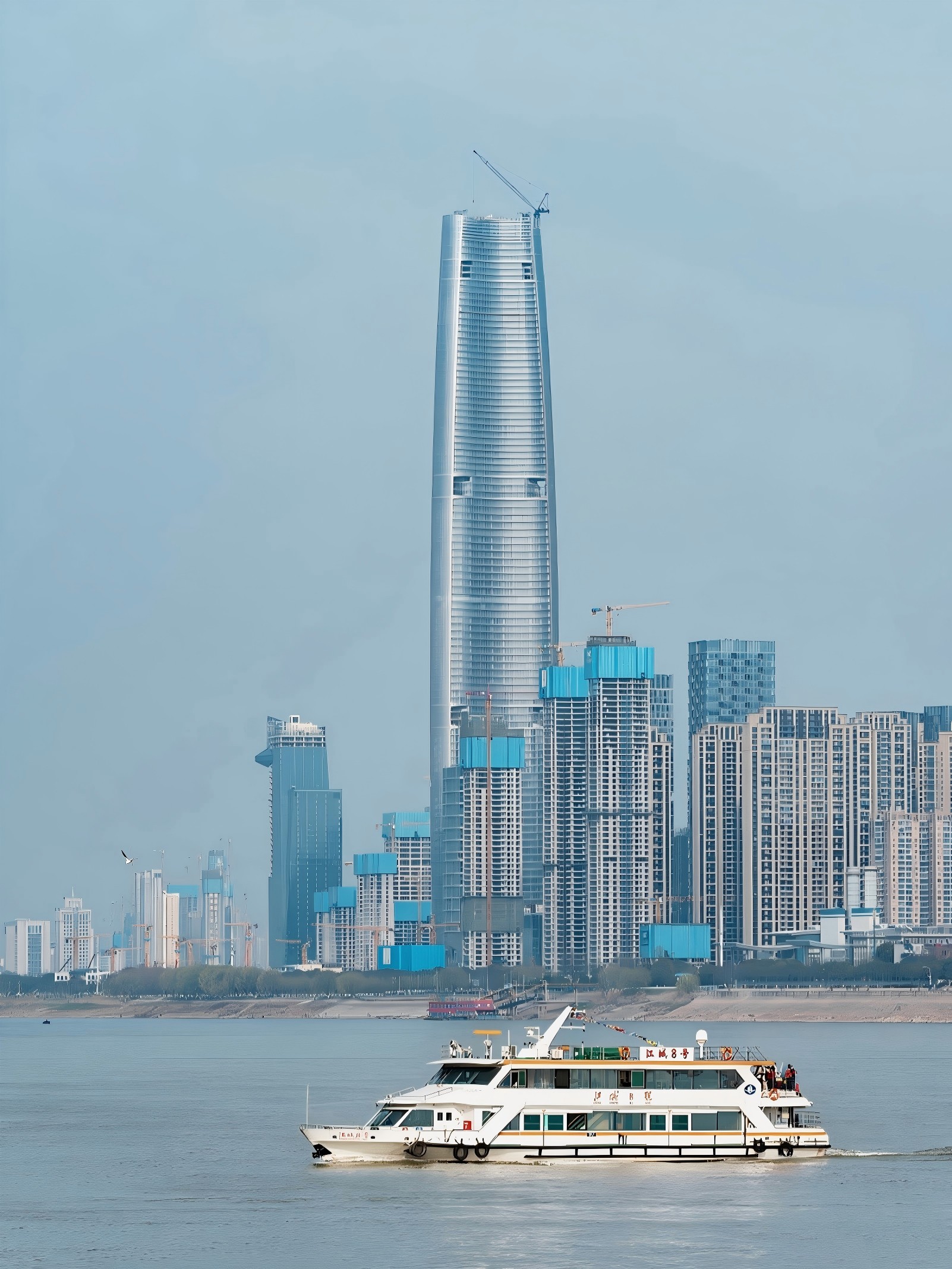 Wuhan Greenland Center glass facade structure PVB interlayer