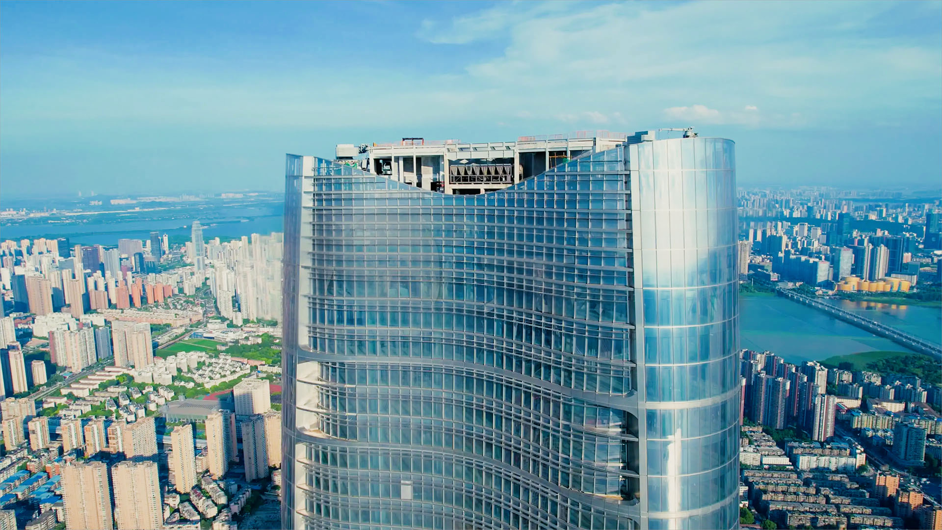 Wuhan Greenland Center glass facade PVB interlayer