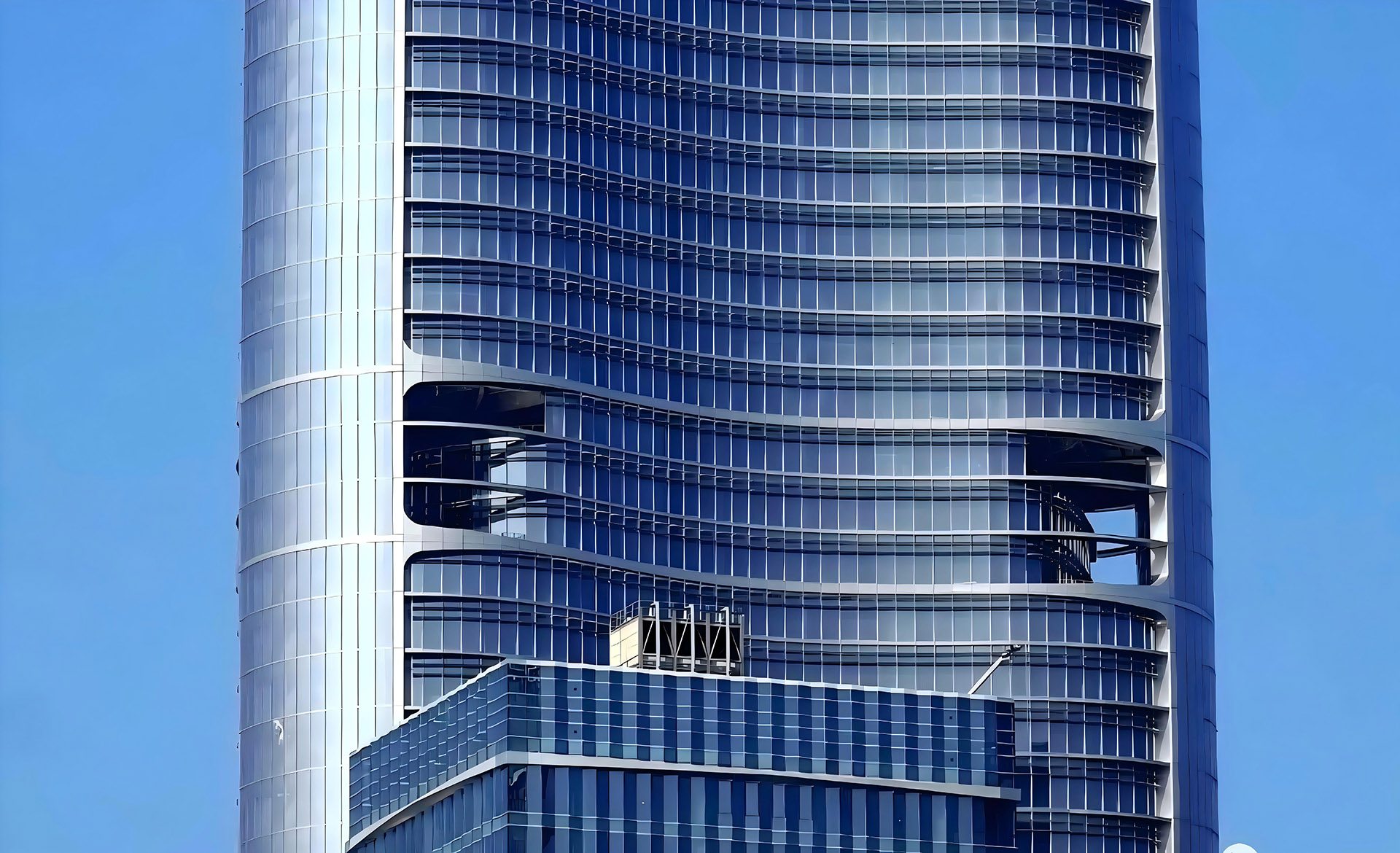 Wuhan Greenland Center glass facade detail PVB interlayer