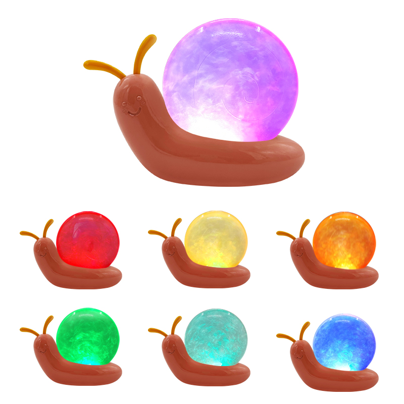 Colorful Crystal Snail Lamp as Birthday Gift
