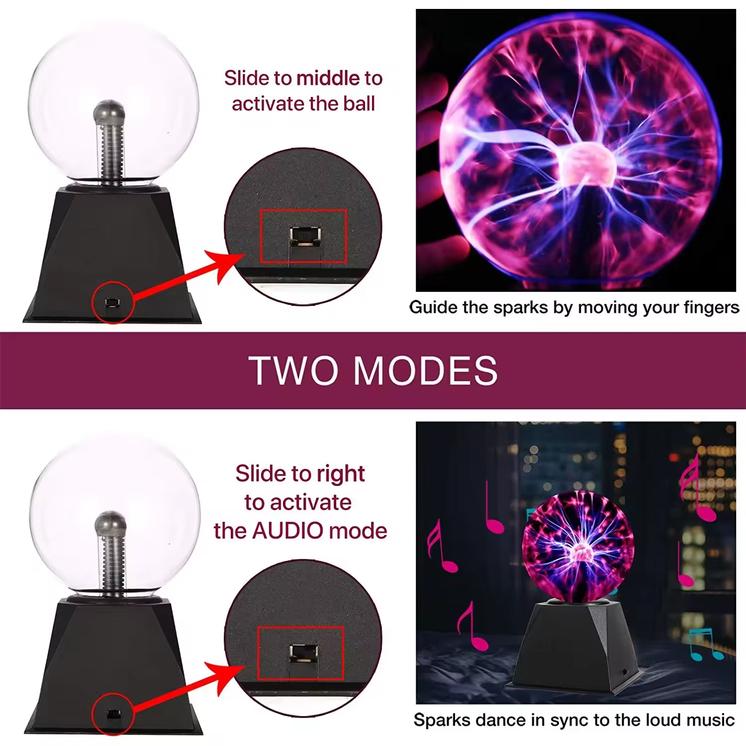 Plasma Ball USB Charger
