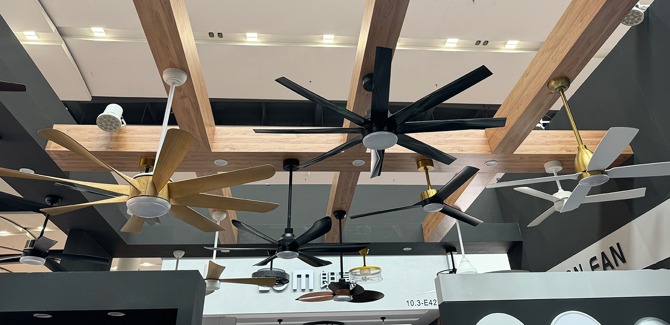 Straight blade ceiling fans