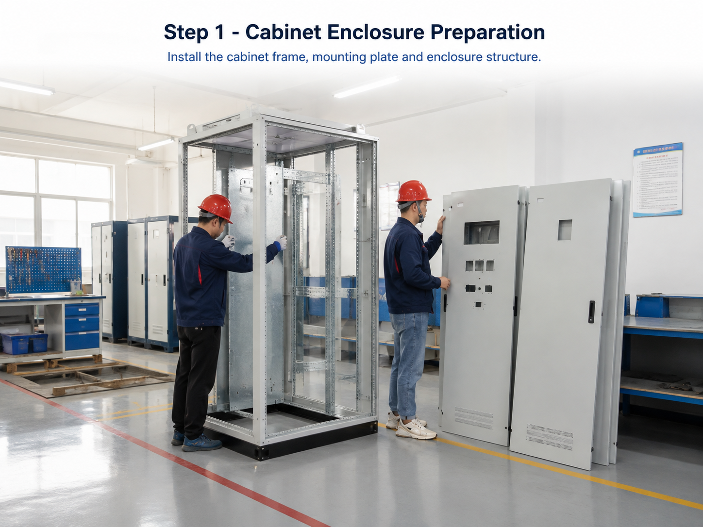 cabinet enclosure preparation