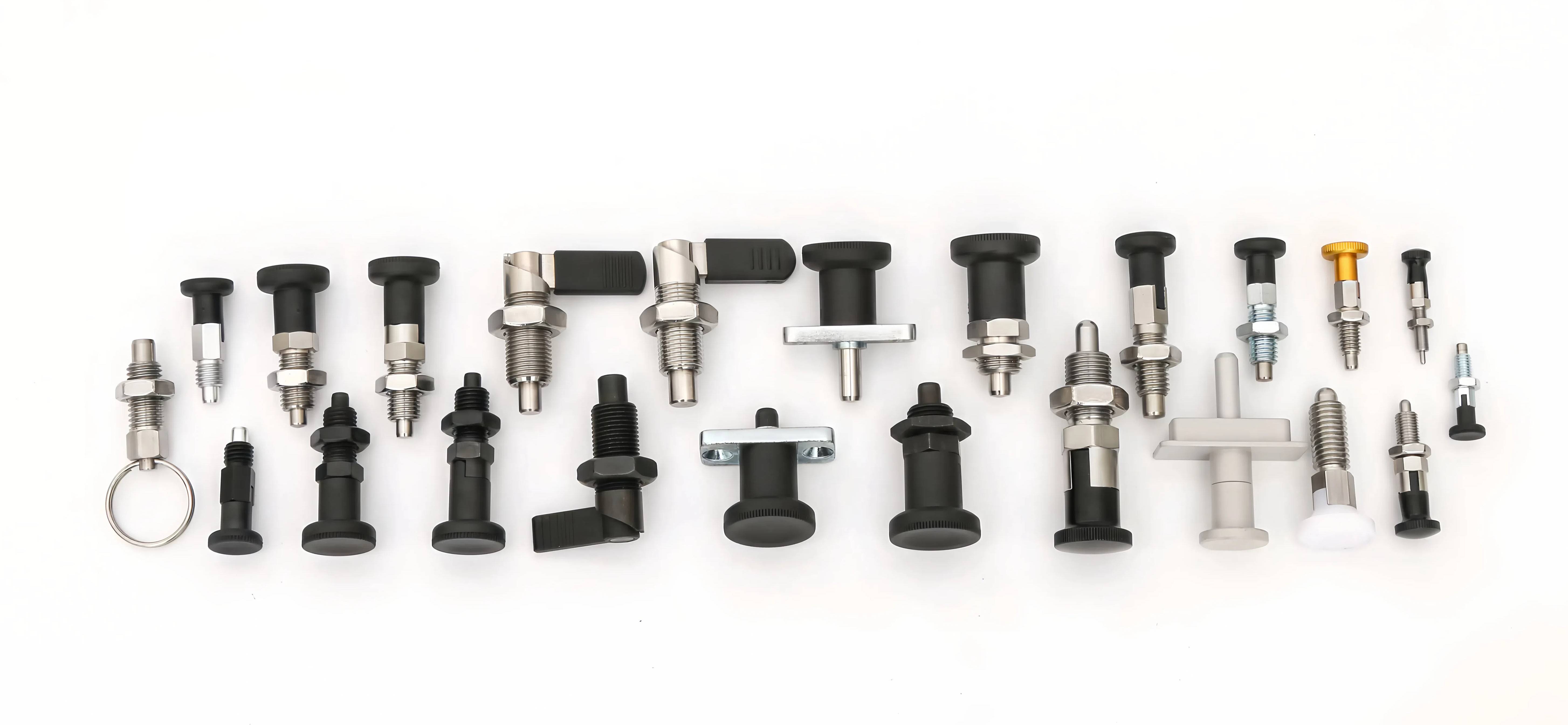 Ensure accurate alignment with durable indexing plungers. Available in steel, stainless steel, and plastic for various loads. Ideal for machinery, fixtures, and automation. Shop high-quality plungers today!