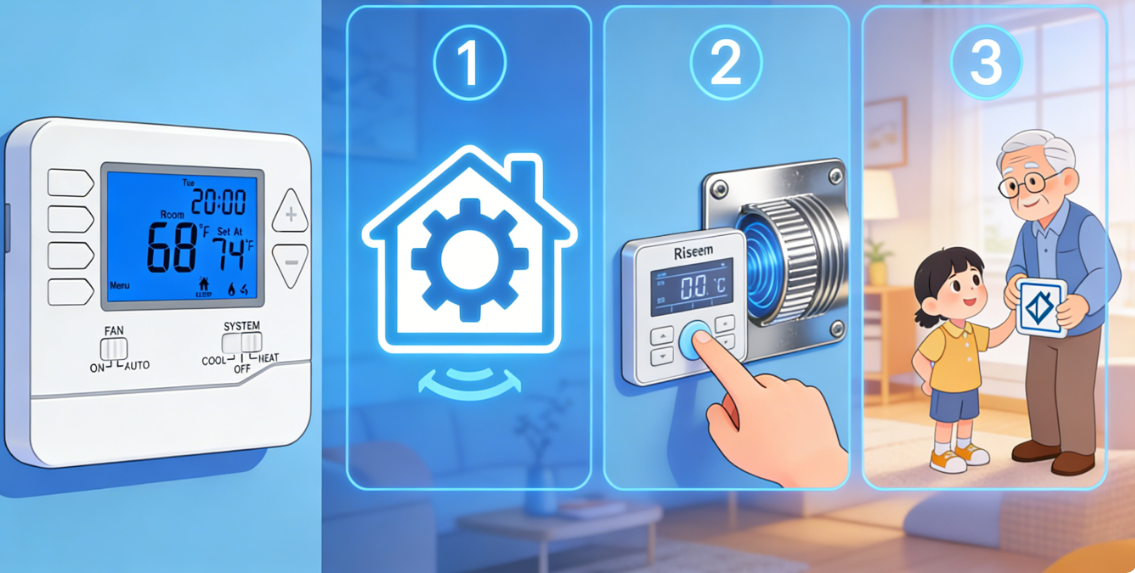 The frustration of high energy bills combined with poor temperature control is a common headache. That is, until they discovered the precision and reliability of the Home AC Thermostat solutions from Riseem.