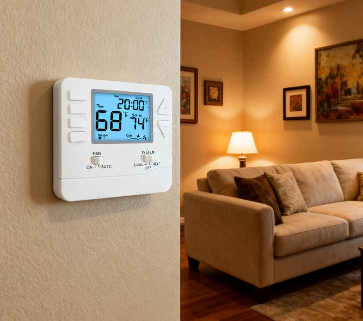 Ocean Controls Limited 1H/1C Heat Pump Thermostat - Your Solution for Residential HVAC Comfort