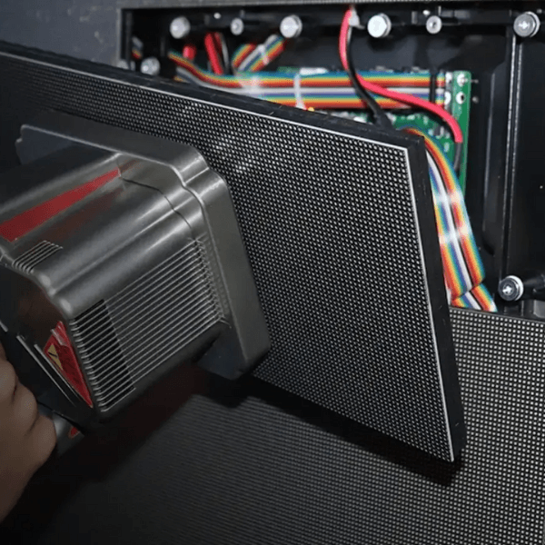 Magnetic adsorption front maintenance LED module