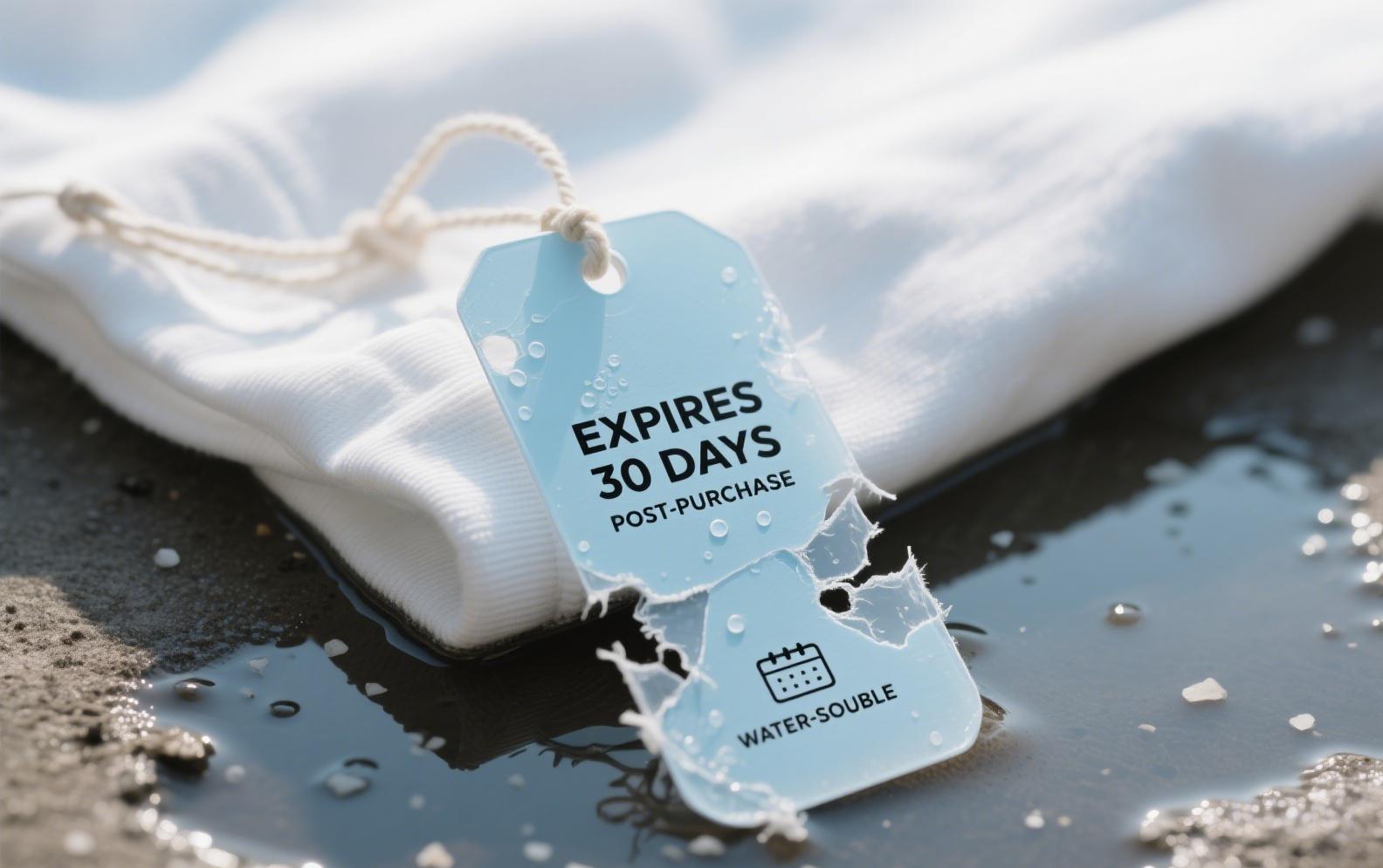 NFC-enabled clothing hang tags used for authenticity verification.