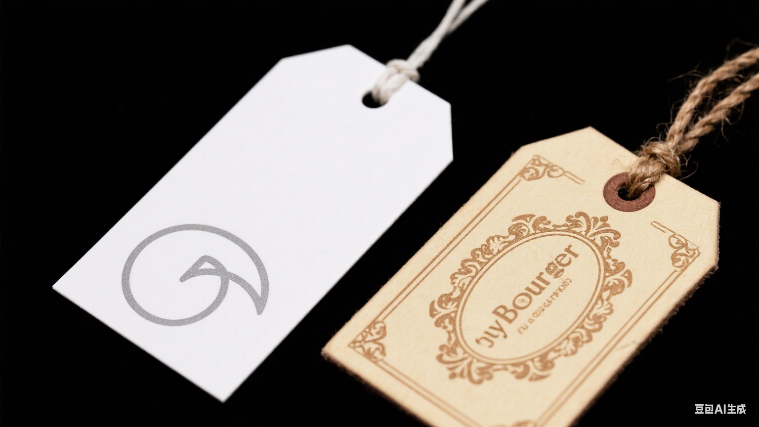 small fashion brand's workspace with a hang tag printer