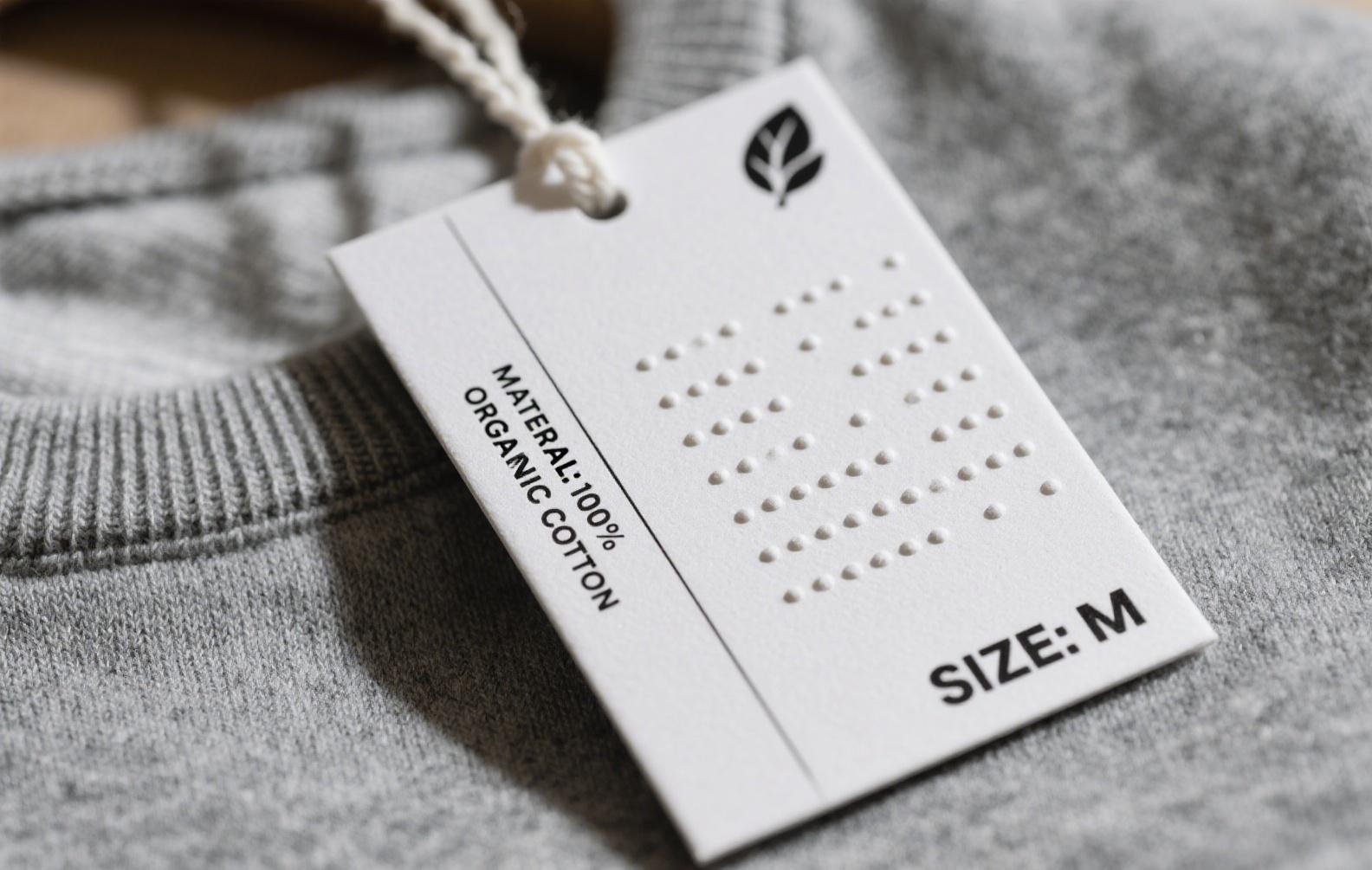Tactile hang tags