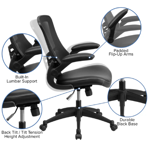 mesh back swivel chair