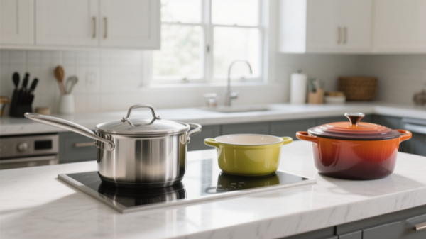 different material of pots - stainless steel ceramic coating cast aluminum enameled cast iron