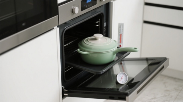 Oven‑safe refers to cookware tested to withstand a manufacturer‑specified maximum temperature