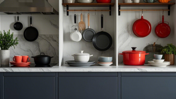 Cookware Colors in Kitchen Design