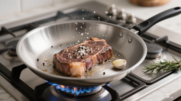 cook large roasts or sear steaks in large stainless steel skillets cook large roasts or sear steaks in large stainless steel skillets