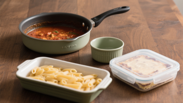 the physical dimensions vary depending on the type of cookware