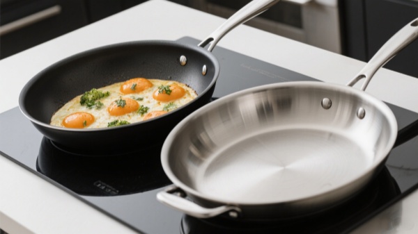 Two high-quality pans one 10-inch nonstick one 12-inch stainless Two high-quality pans one 10-inch nonstick one 12-inch stainless