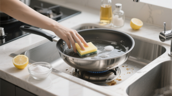 how to clean cast aluminum cookware