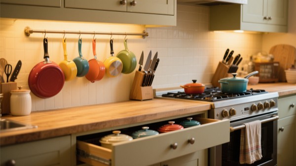How to storage Pots and Pans-High-Frequency Zone How to storage Pots and Pans-High-Frequency Zone
