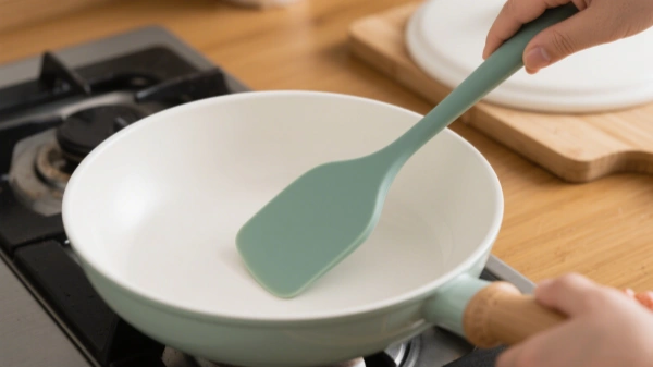 Stick with nylon to protect the surface from ceramic cookware Stick with nylon to protect the surface from ceramic cookware