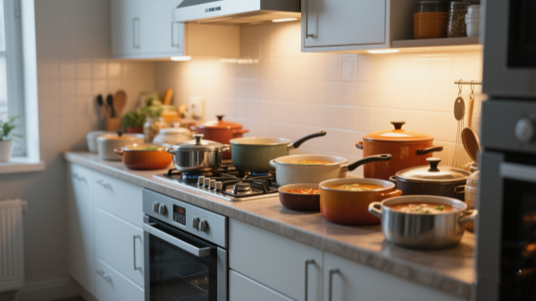 Modern Kitchen Soup Pots – Warm Cooking Setup