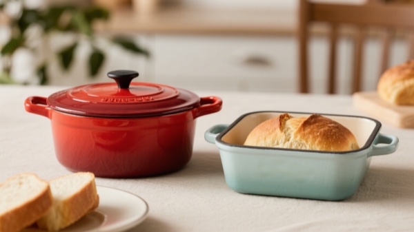a 5.5‑qt round enameled pot plus a lighter combo cooker for small loaves a 5.5‑qt round enameled pot plus a lighter combo cooker for small loaves