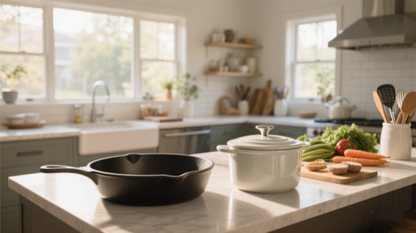Compared to cast iron cast aluminum pans weigh 40–60 less Compared to cast iron cast aluminum pans weigh 40–60 less