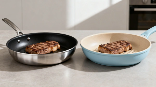 Comparison between ordinary non-stick pans and ceramic coated pans Comparison between ordinary non-stick pans and ceramic coated pans