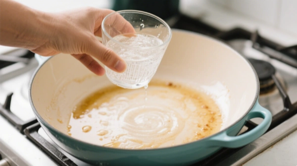wash ceramic cookware greasy build-up or mineral spotting