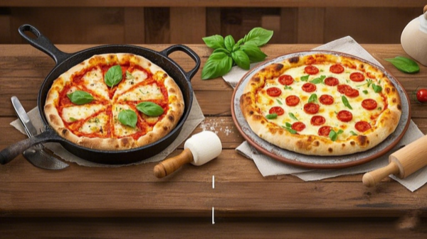 thin crust vs thick crust pizza