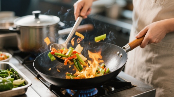wok cooking look easy. Toss, flip, sizzle, done wok cooking look easy. Toss, flip, sizzle, done