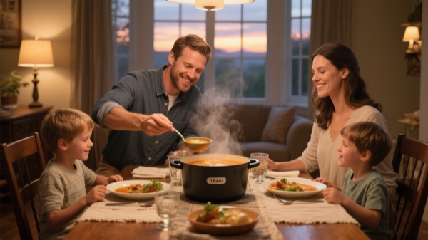 What size stock pot do I need for a family of four What size stock pot do I need for a family of four