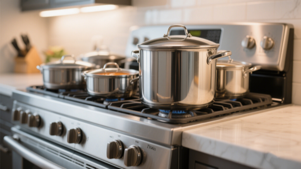 non-stick soup pots in different quarts