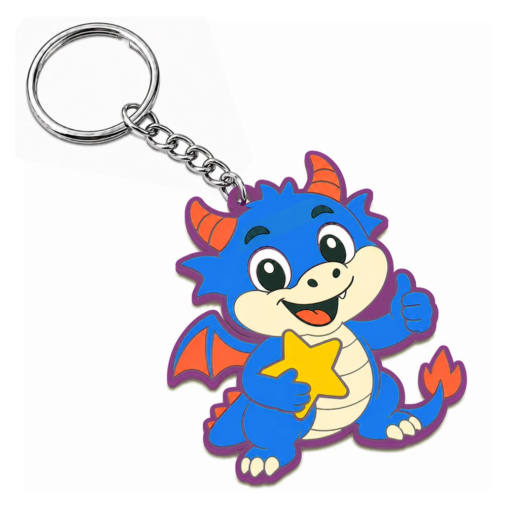 custom 3d rubber keychains