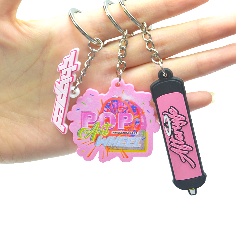 rubber keyring custom