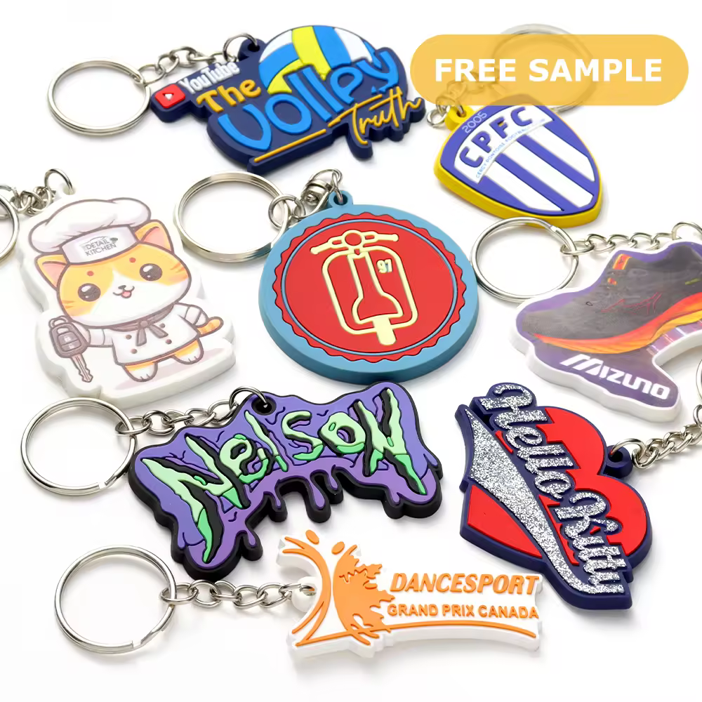 rubber keychain custom