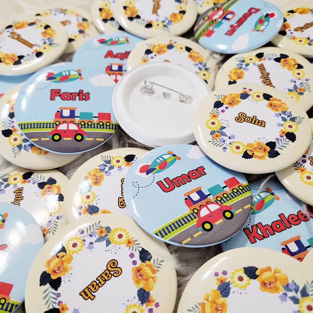 custom button badges