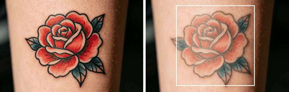 Tattoo Removal Results: Before-and-After Comparison 1