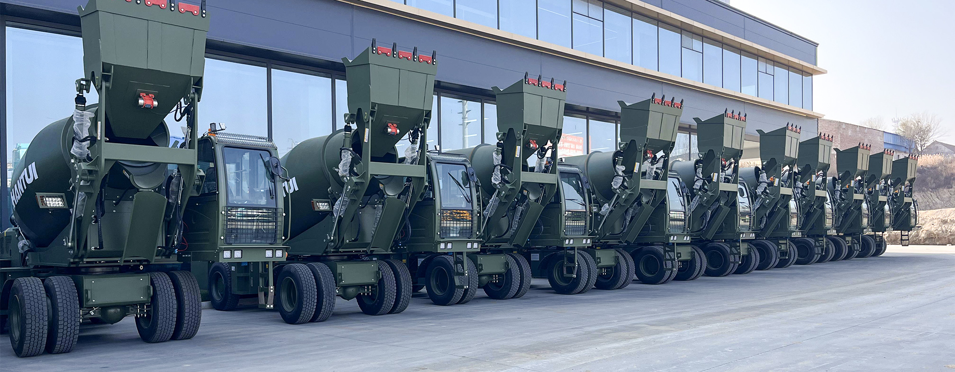 hengyou 3.5cbm self loading concrete mixer