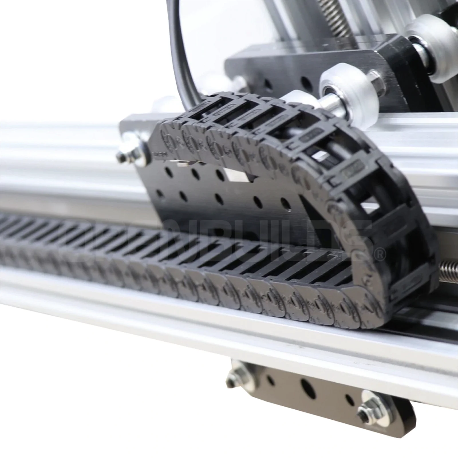 Protect and route cables effectively with a lightweight and durable nylon cable chain.