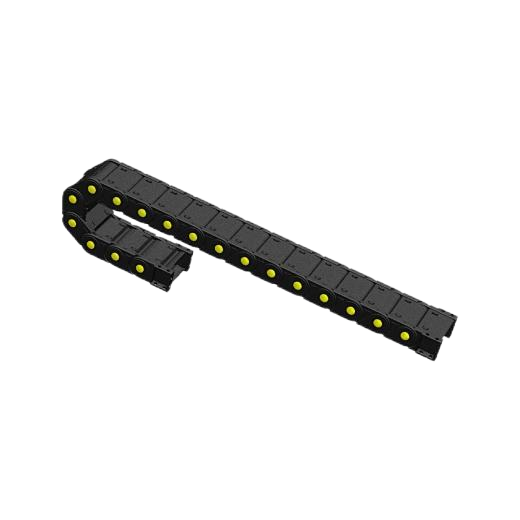 Durable cable drag chain wire carrier ensures smooth and organized movement of wires in industrial machinery.