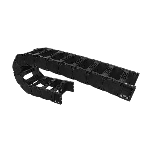 Industrial robot cable tracks: Precision-engineered flexible routing system, abrasion-resistant and durable, optimized for robot arms and automated production lines.