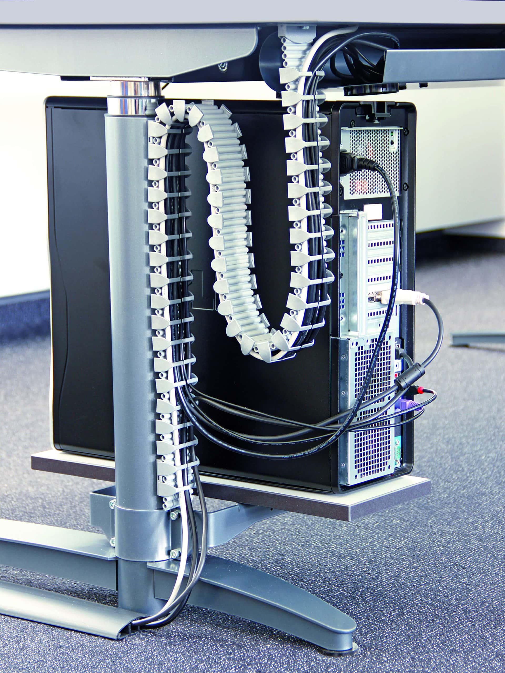Heat proof cable carrier system for heavy-duty machinery