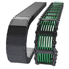 Dust proof cable track ensures clean and reliable cable operation in harsh environments.