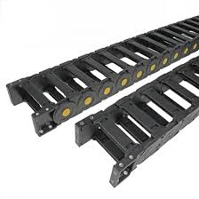 Easy-to-install open type drag chain for WorkBee CNC allows quick cable access and clean wiring.