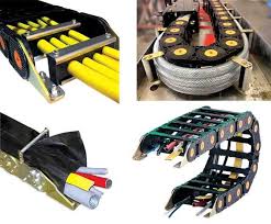 Pharmaceutical conveyor cable track ensures clean and reliable cable management in pharma production lines.