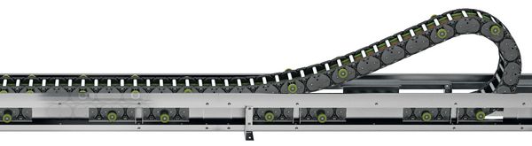 Durable Kabelschlepp cable carrier for reliable cable guidance in dynamic applications.
